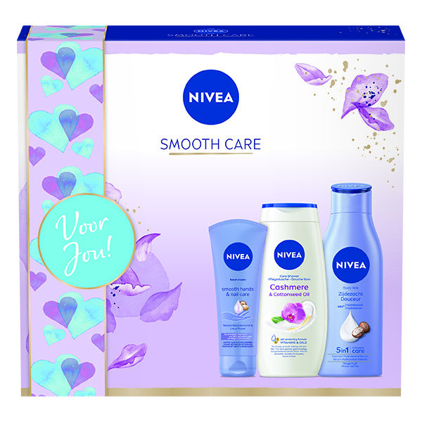 Smooth Care Geschenkset Vrouwen - Cadeau Vrouw - Giftset met Body Milk, Douchegel en Handcreme - Sinterklaas Cadeau - Kerstcadeau