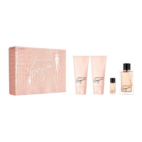 - Gorgeous! EDP 100 ml + Body Lotion 100 ml + Shower Gel 100 ml + Miniatuur - Geschenkset dames