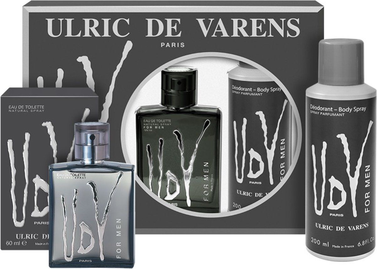 - UDV For Men - Geschenkset - Herenparfum 100ml & Deodorant 200ml