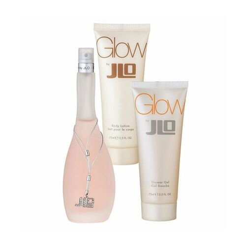Glow by    - Gift Set - 100 ml Eau De Toilette Spray + 70 ml Body Lotion + 70 ml Shower Gel