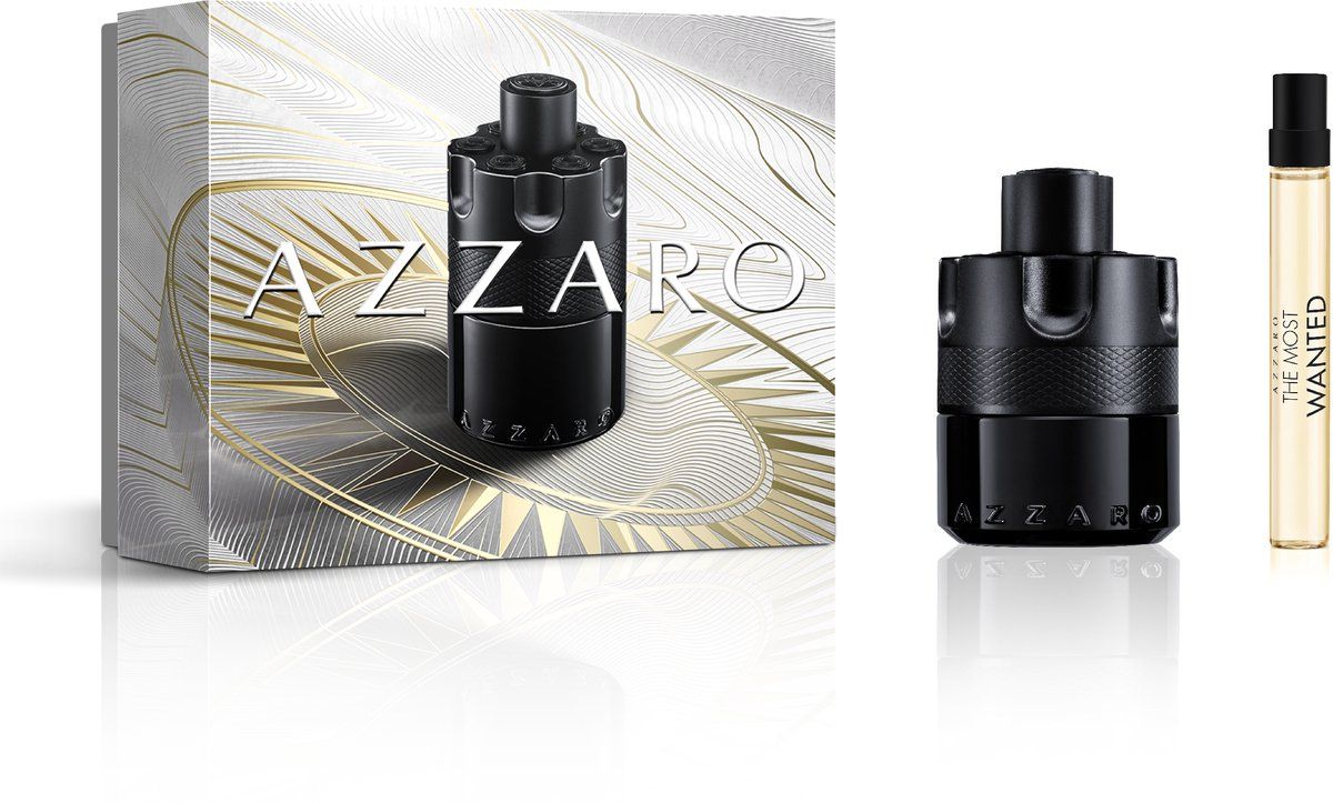 The Most Wanted Eau de Parfum Intense Geschenkset - Fougère, Houtachtig, Amberachtig Parfum voor Mannen - 50ml & 10ml